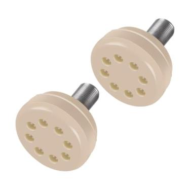 Imagem de UGPLM de freio de borracha da parada do dedo do pé do patim do rolo de 2 pces, rolhas redondas do dedo do pé dos patins anti deslizamento de pouco