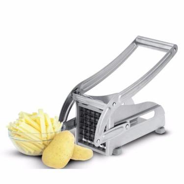 Imagem de Cortador Batata Palito Fatiador Legumes Fritas Inox Manual Verduras Fr
