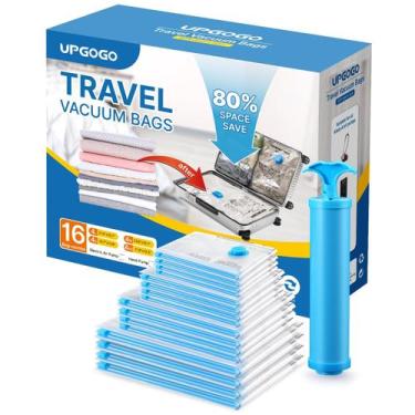 Imagem de Sacos de vácuo UPGOGO para viagens Space Saver com bomba manual, pacot
