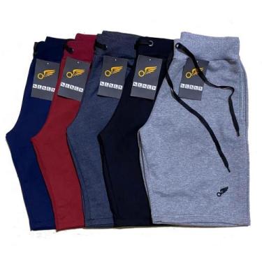 Imagem de Kit 4 bermuda short masculina de moleton - Blessel