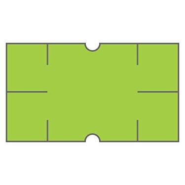 Imagem de DayMark Safety Systems IT120688 DuraMark Date Coder Etiqueta permanente em branco, para DM3 SpeedyMark 10 1-Line Marking Gun, verde fluorescente, fenda de segurança (pacote com 8 rolos)