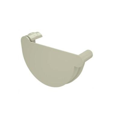 Imagem de Cabeceira Esquerda para Calha Aquapluv Bege - Tigre - Acessório de PVC