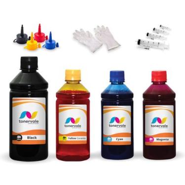 Imagem de Kit 1250ml De Tinta Compatível Para Epson L6490 T524 - Toner Vale