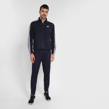 Imagem de Conjunto Adidas Malha Zíper 3/4 Aeroready Masculino-Masculino