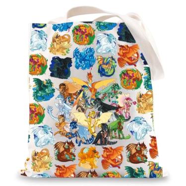 Imagem de BWWKTOP Bolsa tiracolo dragão asa dragão Darkstalker presente asas dragão tribos romance bolsa de ombro Dragon Tribes, Wing Fire-tg