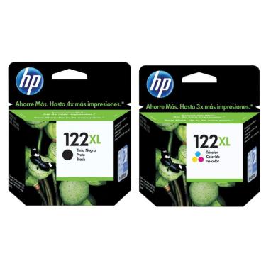 Imagem de Cartucho De Tinta Hp 122xl Ch563hb Ch564hb Kit