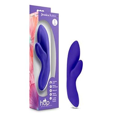 Imagem de Vibrador Estimulador Ponto G Clítoris Silicone Recarregável 7 Modos Vibração Jessica Rabbit Hop Blush REF:BL-23600