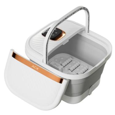 Imagem de Foot Spa Elétrico Hidromassageador para Pés Dobrável ACK B5 com Aquecimento, Luz Infravermelho Bolhas e Massagem (220)