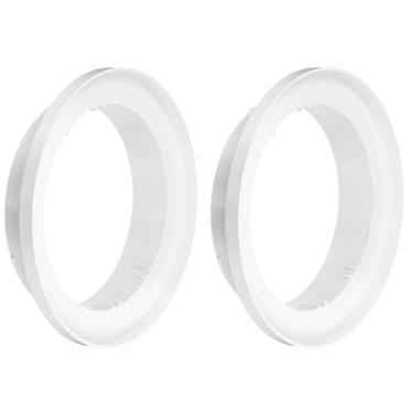 Imagem de PATIKIL Redutor de duto de 20 a 15 cm, adaptador de duto de ar ABS ABS conector de tubo HAVC adaptador de ventilação para secador redutor de aumento para sistema de ventilação em linha, branco (150 mm