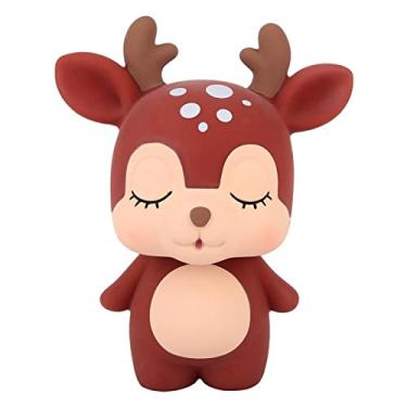 Imagem de CUOFYUNL Marrom Desenho Animal Forma Inovadora Poupança de Dinheiro Caixa Pote Decoração para Casa