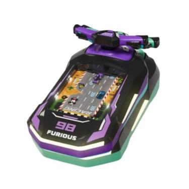 Imagem de predolo Volante de brinquedo para carro de aventura, jogo de simulação de direção interativo com som para crianças e meninos, Roxo