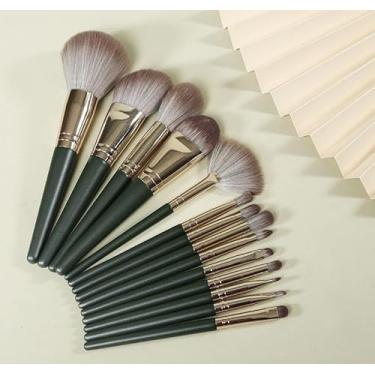 Imagem de Conjunto de pincéis de maquiagem, corretivo profissional de base em pó, kit de ferramentas de maquiagem para sombra, 14 peças, cosméticos para sombra de olhos para sobrancelhas, kit de pincéis de