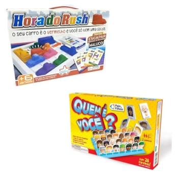 Imagem de Kit 2 Jogos de Tabuleiro Hora do Rush e Quem é Você