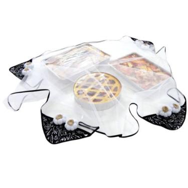 Imagem de Cobre Alimento Protetor Mosquiteiro Renda Filó Tule 1,50mx1,50m Elegan