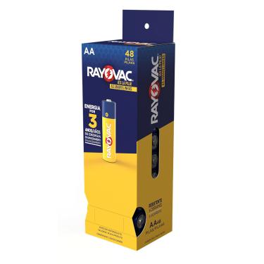 Imagem de Pilha Comum AA Rayovac Tubo 48 Unidades
