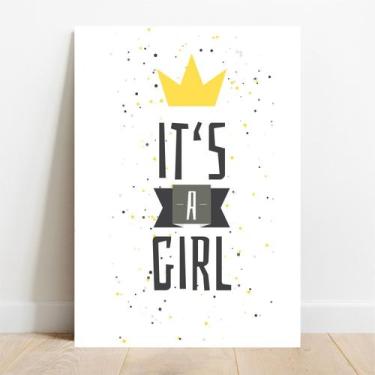 Imagem de Placa Decorativa Color Girl - TaColado., 20x30cm