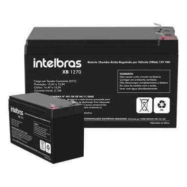 Imagem de Bateria Selada Intelbras 12v 7a Xb 1270 P/ Alarme E Nobreak - Congratu