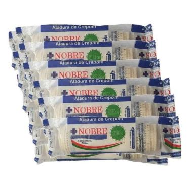 Imagem de Atadura De Crepom Faixa Curativo 12cm X 1,8m 12 Rolos Nobre - Congratu