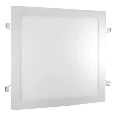 Imagem de Painel Plafon Embutir Led Slim 20x20 18w Quadrado Cor Branco - Congrat
