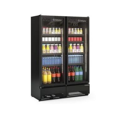 Imagem de Expositor Vertical 2 Portas GCVR950CB All Black Gelopar 220V