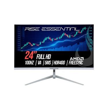 Imagem de Monitor Gamer Rise Mode Essential 24", FHD, 100Hz, 5ms, IPS, FreeSync,