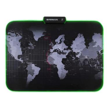 Imagem de Mouse Pad Gamer Iluminado Led Rgb 35x25cm Speed Micro Fibra - BRIMAX, 