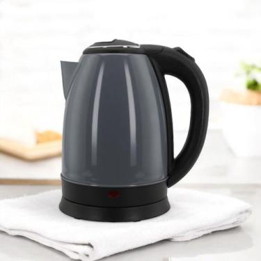 Imagem de Chaleira Elétrica Inox 1,8L Cinza 220V 1500W Fervura Rápida Desligamen