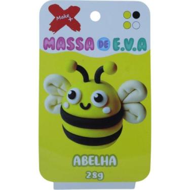 Imagem de Massa de EVA Criativa Abelha C/04 Cores 28 G - Make+