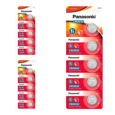 Imagem de 15 Baterias Cr2032 Panasonic (3 Cart)