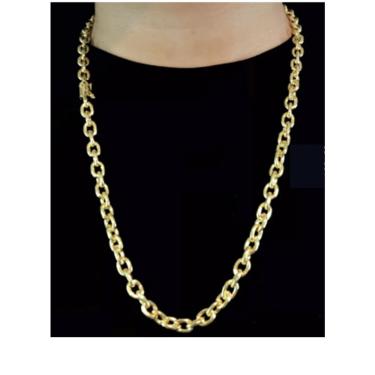 Imagem de Corrente Cadeado Fecho Canhao  8mm de moeda antiga de luxo