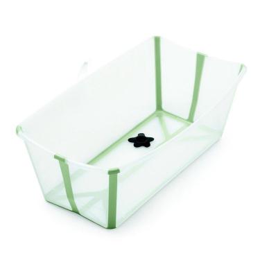 Imagem de Banheira Flexível Plug Térmico Transparente Verde - Stokke