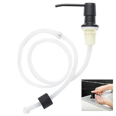 Imagem de Dispenser Dosador Embutir Mangueira Flexivel Pia Cuba Cozinha Banheiro Tanque Sabao Detergente Liquido Lavanderia Suporte