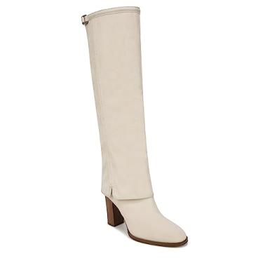Imagem de Franco Sarto Bota feminina de salto alto Informa West na altura do joelho, Camurça branca (cru branca), 7