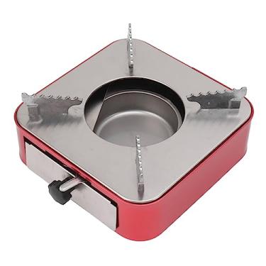 Imagem de Fogão a álcool com gaveta liga de alumínio multifuncional fácil de usar fogão a álcool ajustável com gaveta para viagens