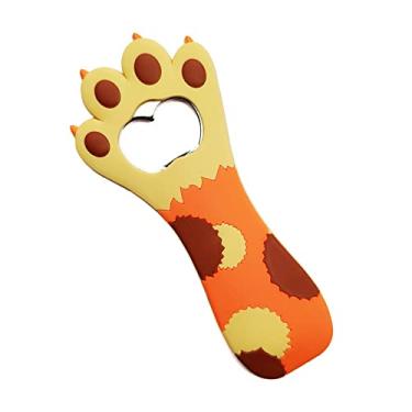 Imagem de Ímã de abridor de garrafa de pata de gato, ímã de geladeira, abridor de garrafas de metal de silicone para cerveja, coca-cola, barman, cozinha, barware, metal, novidade, forma divertida, fofa, ideias