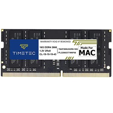 Imagem de Timetec 16 GB compatível com Apple DDR4 2666MHz para iMac de meados de 2020 (20,1/20,2) / iMac (19,1) 27 polegadas com tela Retina 5K, Mac mini (8,1) PC4-21333 / PC4-21300 SODIMM Atualização AC RAM