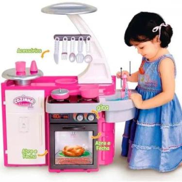 Imagem de Cozinha Infantil Classic Kit C/ Fogão Pia Geladeira 1601 - Cotiplás -