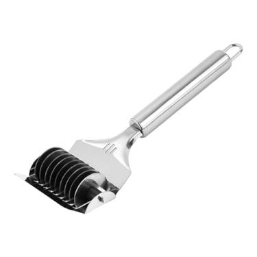 Imagem de ＫＬＫＣＭＳ Rolo de treliça de macarrão, cortador de macarrão, fatiadores de macarrão de aço inoxidável para casa, sala de jantar, restaurante, pastelaria,