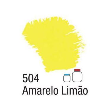 Imagem de Tinta Acrílica Fosca 60ml Acrilex  - Amarelo Limão 504