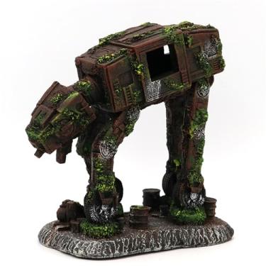 Imagem de DAGIJIRD Ornamento de aquário resina robô cachorro aquário decoração ornamento criativo paisagem acessórios