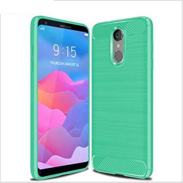 Imagem de Capa para LG Q7, toque macio, proteção total, anti-arranhões e impressões digitais + capa de celular resistente a arranhões para LG Q7