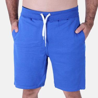 Imagem de Bermuda De Moletom Masculino Shorts Moleton Azul Royal-Masculino