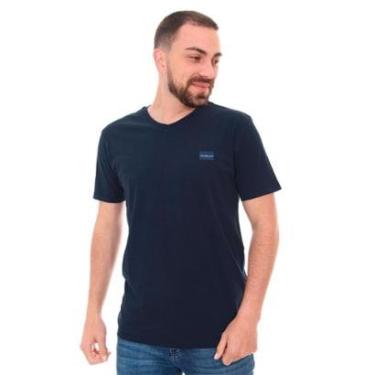 Imagem de Camiseta Calvin Klein Jeans Gola V New Logo Blue Square Masculina-Masculino