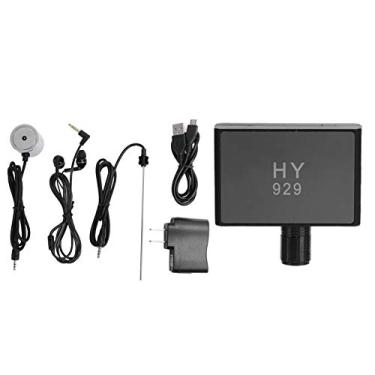 Imagem de Detector de vazamento de água na tubulação, monitor subterrâneo de detecção de vazamento de água aprimorado de alta resistência testador de vazamento de água com sonda dupla e fone de ouvido