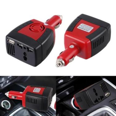 Imagem de Inversor Conversor 150W 12V Para 110V Tomada Usb Carros Car - Home Goo