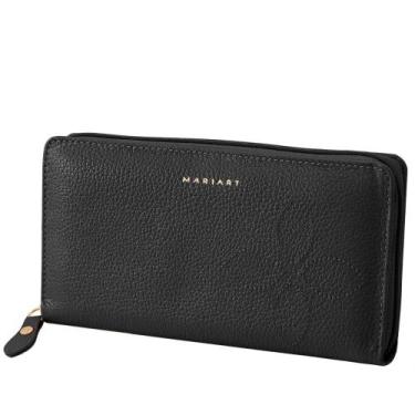 Imagem de Carteira de Couro Feminina Mariart 722, Preto