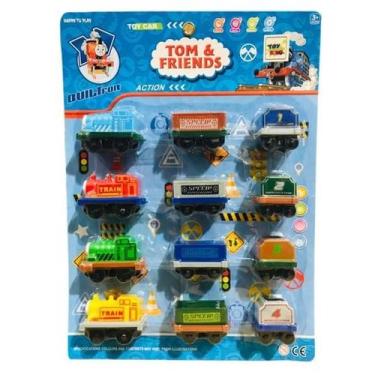Imagem de Brinquedo Kit Trens Thomas E Seus Amigos Vagões 12 Peças - Toys