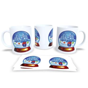 Imagem de Canecas de Porcelana Personalizadas Natal 3 - Estampa Sublimada, Mod.5