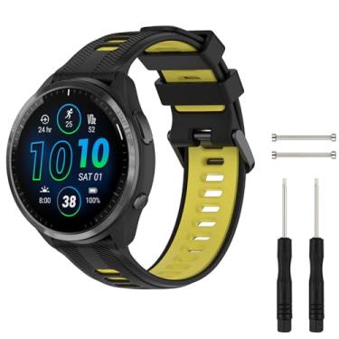 Imagem de Baaletc Pulseira de relógio compatível com Garmin Forerunner 945/Forerunner 935, pulseira de relógio esportiva de silicone macio Garmin 935/Fenix 5/Fenix 5 Plus para smartwatch Garmin Forerunner 945