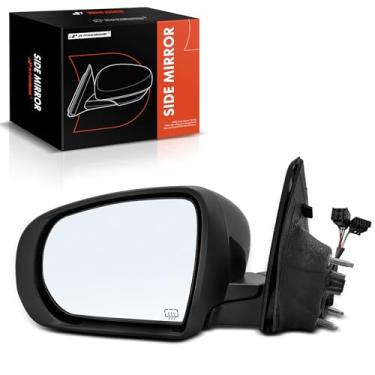 Imagem de A-Premium Espelho retrovisor traseiro externo preto dobrável manual aquecido - compatível com Jeep Compass 2017-2023